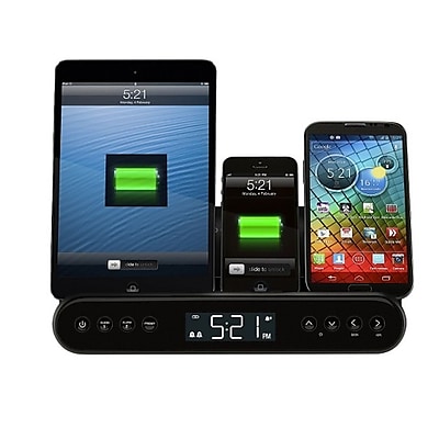 Capello Stand & Charge with Dual Alarm Clock (cr220)