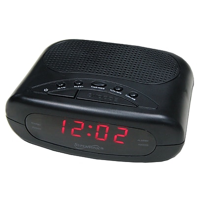 Supersonic Dual Alarm Clock Radio (sc-376)