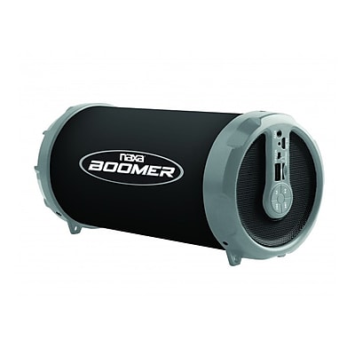Naxa nas 3071 gray Boomer Bluetooth Portable Speaker Gray