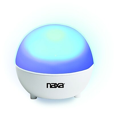 Naxa nas 3073 Glow Bluetooth Portable Speaker White Blue