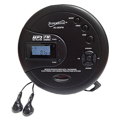 Supersonic sc 253fm Portable CD Player Black