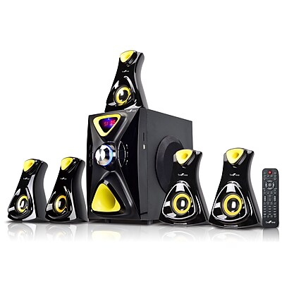 BeFree Sound Bluetooth Speaker System h7902 100 W 18 Wx5 80 W 18 Wx5 Yellow