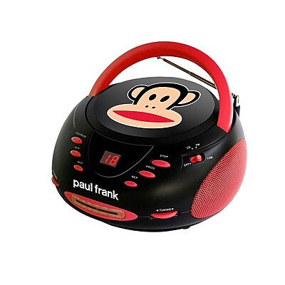 Paul Frank pf224bk 16 Boombox Portable CD Player Black