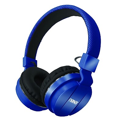 Naxa ne 942 blue Stereo Over Ear Headphones with Mic Blue
