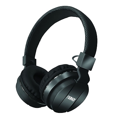 Naxa ne 942 black Stereo Over Ear Headphones with Mic Black