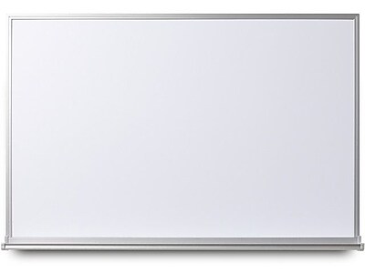 Everwhite Non Magnetic Narrow Aluminum Framed Wall Mounted Whiteboard; 4 H x 12 W