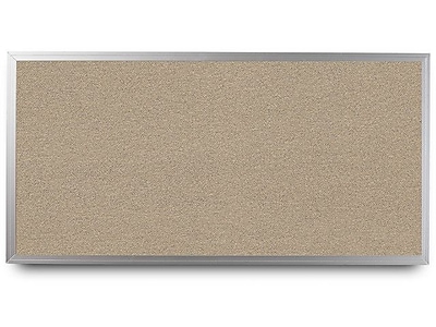 Everwhite Wide Aluminum Framed Cork Wall Mounted Bulletin Board; 4 H x 5 W