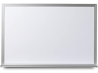 Everwhite Magnetic Wide Aluminum Framed Wall Mounted Whiteboard; 4 H x 10 W