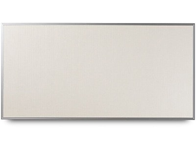 Everwhite Non Magnetic Narrow Aluminum Framed Vinyl Wall Mounted Bulletin Board; 4 H x 10 W