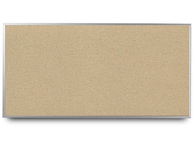 Everwhite Narrow Aluminum Framed Cork Bulletin Board; 4 H x 12 W