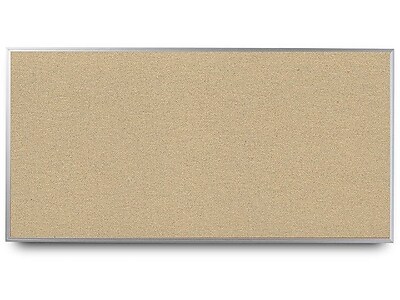 Everwhite Narrow Aluminum Framed Cork Bulletin Board; 4 H x 5 W