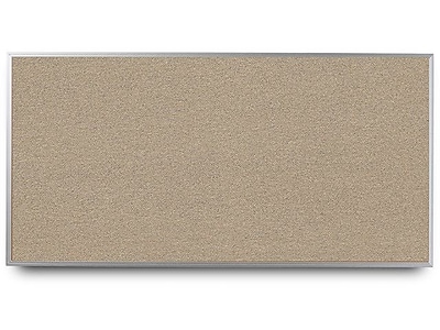 Everwhite Narrow Aluminum Framed Cork Wall Mounted Bulletin Board; 4 H x 10 W