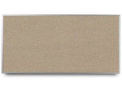 Everwhite Narrow Aluminum Framed Cork Wall Mounted Bulletin Board; 4 H x 10 W