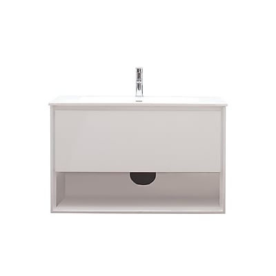 Avanity Sonoma 39'' Single Bathroom Vanity Set; Glossy white