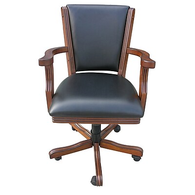 Hathaway Games Kingston Poker Arm Chair Set of 4 ; Walnut