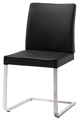 Whiteline Imports Ivy Dining Chair Set of 2 ; Black