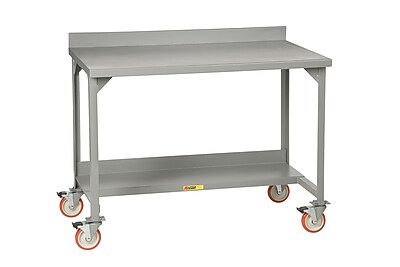 Little Giant USA Mobile Welded Stationary Workbench with Backstops; 36'' H x 72'' W x 28'' D