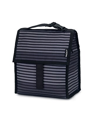 PACKiT Freezable Lunch Bag Gray Stripe PKT PC STR