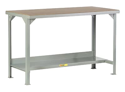 Little Giant USA Welded Steel Hardboard over Steel Top Workbench; 36'' H x 48'' W x 30'' D