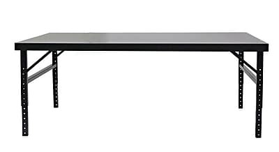 Valley Craft Steel Top Folding Height Adjustable Workbench; 42'' H x 96'' W x 48'' D