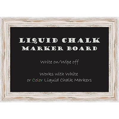 Alexandria Whitewash Liquid Chalk Marker Board Small Message Board 21 x 15 inch DSW2972086