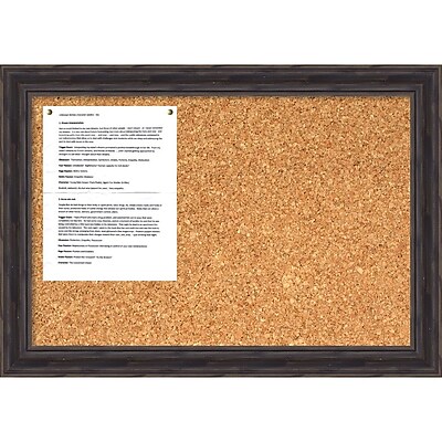 Antique Pine Cork Board Medium Message Board 28 x 20 inch DSW1418334
