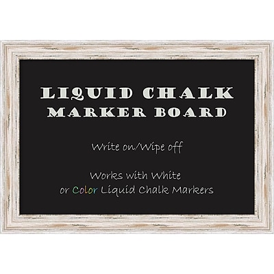 Alexandria Whitewash Liquid Chalk Marker Board Large Message Board 41 x 29 inch DSW2972384