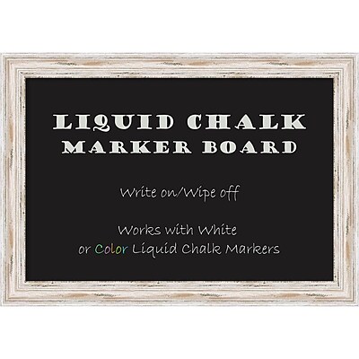 Alexandria Whitewash Liquid Chalk Marker Board Large Message Board 41 x 29 inch DSW2972384