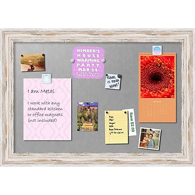 Alexandria Whitewash Magnetic Board Magnetic Board 41 x 29 inch DSW2972388