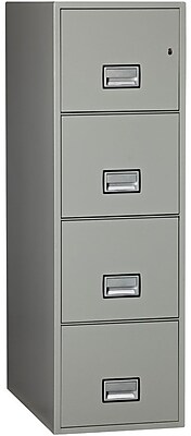 Phoenix Safe International 4 Drawer Fireproof Key Lock File Safe; Gray