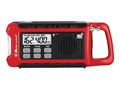 Midland ER210 E READY Weather Alert Radio Black Red