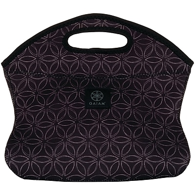 GAIAM 31498 Black Flower of Life Lunch Clutch