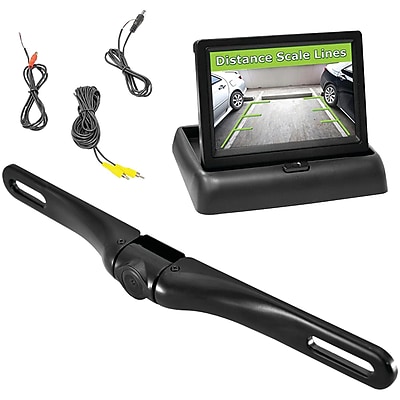 Pyle Rearview Backup Swivel Camera Pop up Monitor System