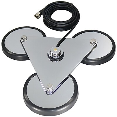 Tram 12692 Tri magnet NMO Antenna Mount With Rubber Boots 18ft Rg58a u Coaxial Cable