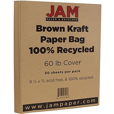 paper cardstock recycled jam bag kraft pack brown 65lb matte staples reviewsnapshot write num average rating smoothrise