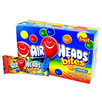 Airheads Bites Fruit Peg Bag Single Serve Assorted 18 Pack PVM67205