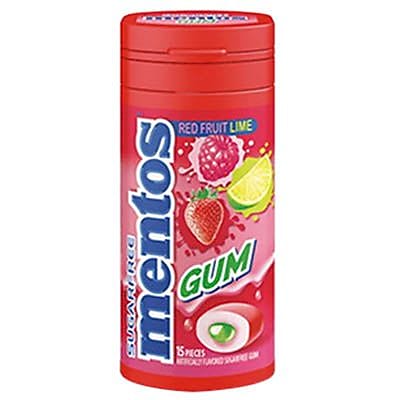 Mentos Chewing Gum 15 Serve Strawberry Lime 15 Pack MSL15