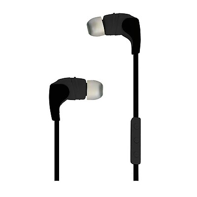 Avia AV AE2000B Form Fitting Bluetooth Earbuds with Inline Mic 2 Extra Ear Cushions Black