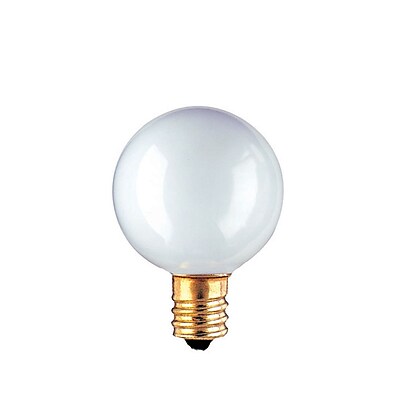 Bulbrite INC G16 1 2 40W Dimmable 2700K Warm White 10PK 391040