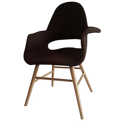 Fine Mod Imports Eero Dining Chair Brown FMI10033 brown