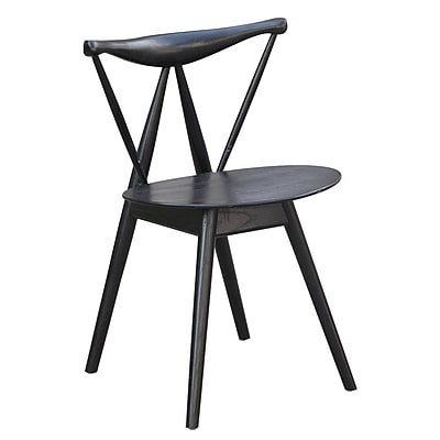 Fine Mod Imports Fronter Dining Chair Black FMI10034 black