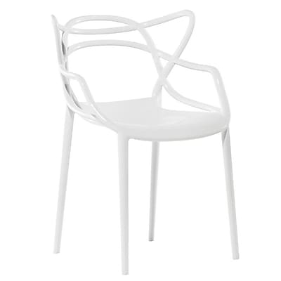 Fine Mod Imports Brand Name Dining Chair White FMI10067 white