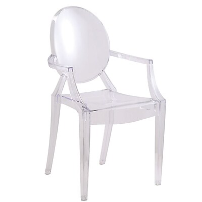 Fine Mod Imports Clear Arm Chair Clear FMI1130 clear