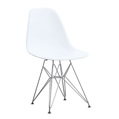 Fine Mod Imports WireLeg Dining Side Chair White FMI2011 white