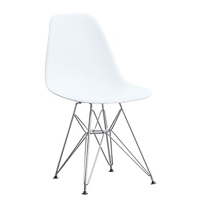 Fine Mod Imports WireLeg Dining Side Chair White FMI2011 white