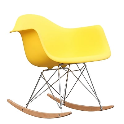 Fine Mod Imports Rocker Arm Chair Yellow FMI2013 yellow