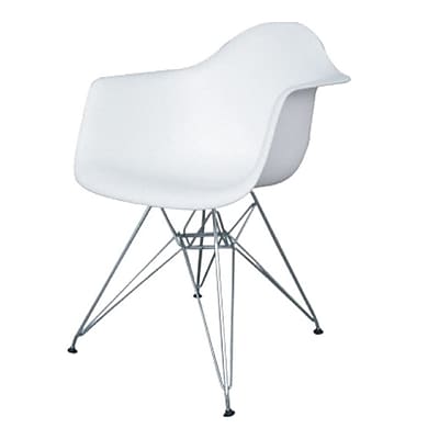 Fine Mod Imports WireLeg Dining Arm Chair White FMI4011 white