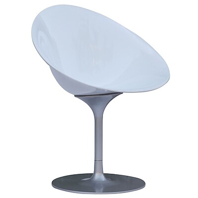 Fine Mod Imports Eco Flatbase Dining Chair White FMI9227 white