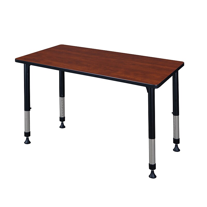 Regency Kee Adjustable Rectangular Activity Table, 23" x 24", Height Adjustable, Cherry (MT4224CHAPBK)