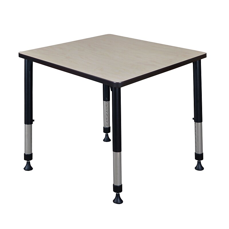 Regency Square Activity Table, 30" x 30", Height Adjustable, Maple (TB3030PLAPBK)